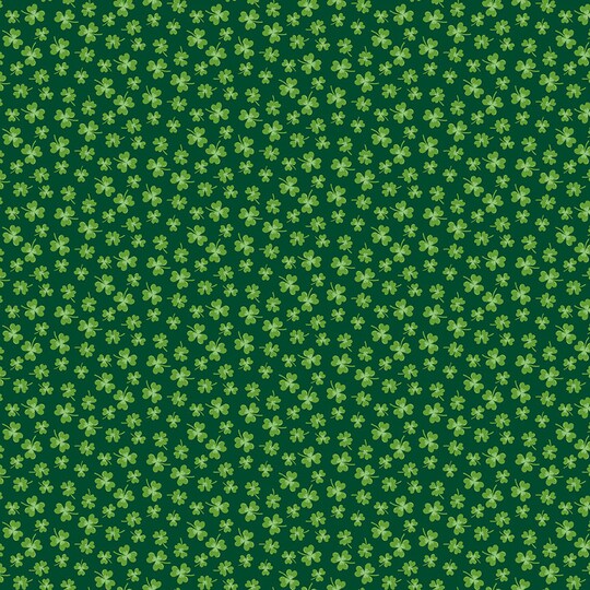 Fabric Riley Blake Green Shamrocks Seasonal Basics by the Quarter Yard C765-GREEN